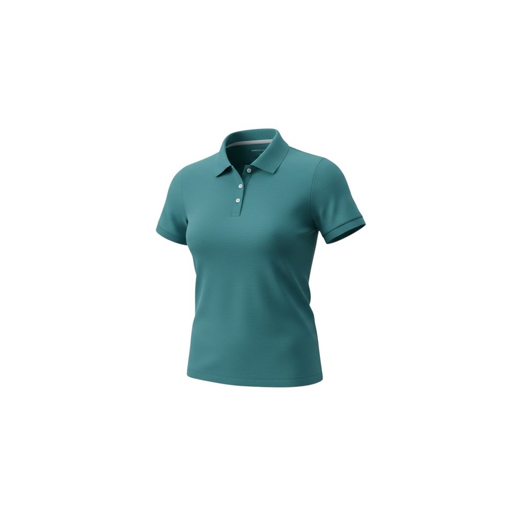 American Eagle Polo Shirt Womens Medium Teal Green Short Sleeve Classic Top